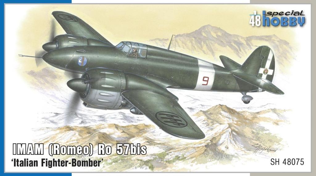 Special Hobby Итальянский истребитель IMAM Romero Ro57 Пластиковая модель SH48075 1/48 Двухмоторный (Самолет)