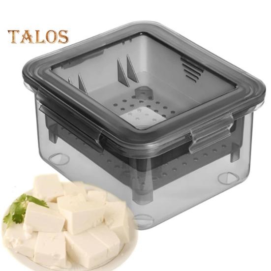 Пресс-коробка для тофу Пресс-коробка для тофу с сушкой для твердого или очень твердого тофу Машинка для приготовления тофу с сушкой для воды, пригодная для мытья в посудомоечной машине