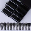 Laser Nail Stickers Black White Nail Decals Fashion Manicure Decals  Manicure DIY