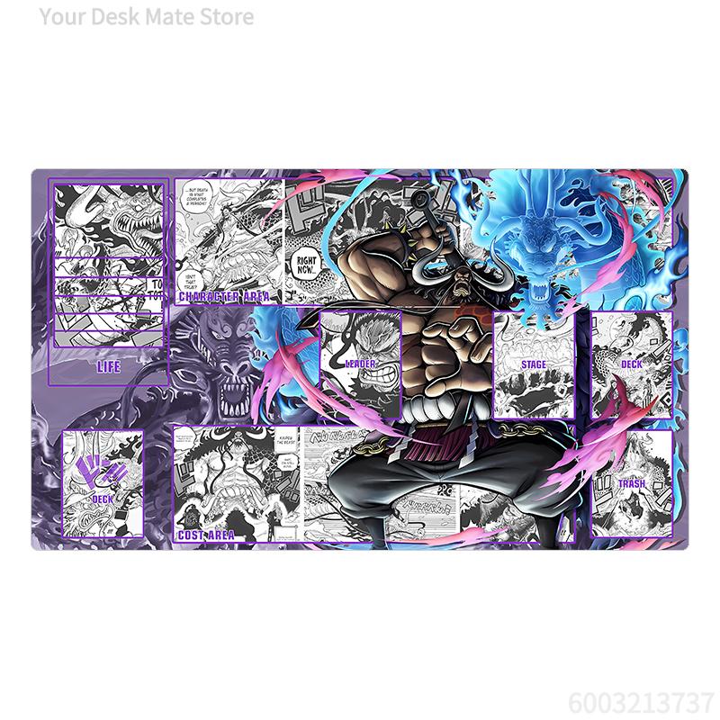Аниме One Piece OPCG Специальные игровые аксессуары DIY Игровой коврик для карт Серия комиксов Нами Перона Багги Коллекция Подарочные игрушки