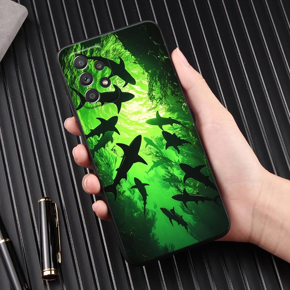 Ocean Whale Shark Animal Phone Case For Samsung Galaxy A57 A56 A37 A55 A36 5G A26 A54 A52 A35 A34 A25 A17 A16 A15 A07 A06 Cover