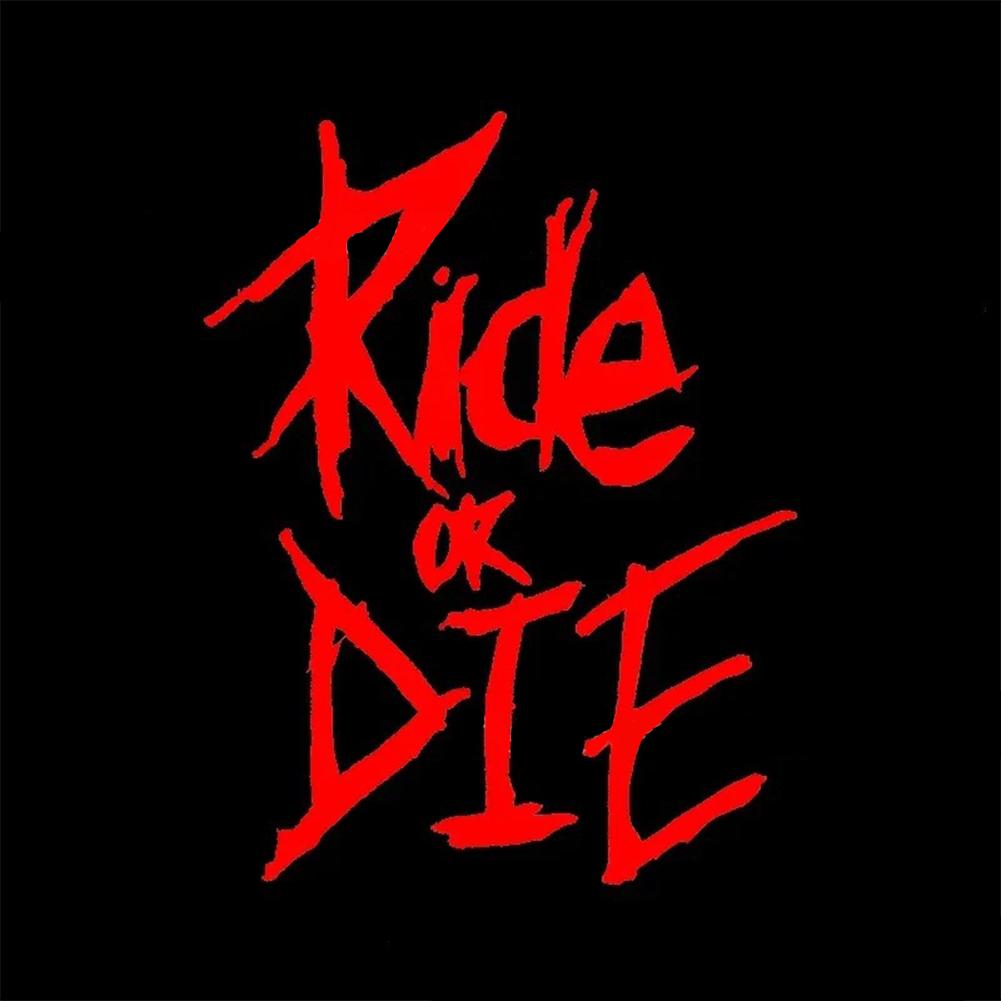 1 шт. Наклейка светоотражающая на велосипед Ride OR DIE, декоративная наклейка для автомобиля, мотоцикла, питомца, аксессуары для велосипеда