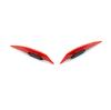 New 6Pcs Universal Motorcycle Side Winglets Air Deflector Wind Fin Spoiler Trim Red