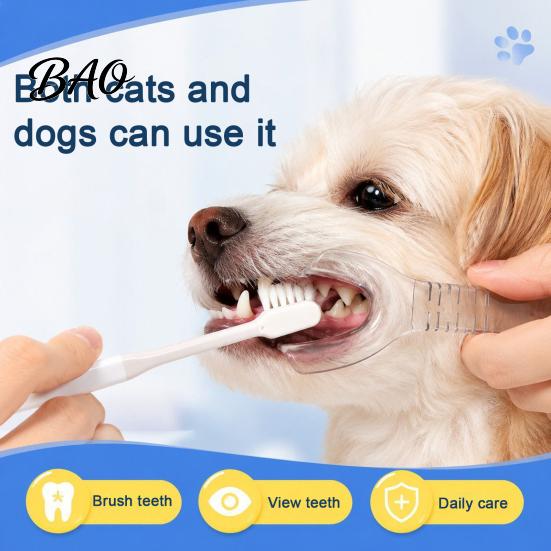 Cat Oral Cleaning Aid Pet Tooth Brushing Helper, Clear Teeth Aid, Reusable Dental Care Equipment Tool, Holds The Lip Aside for Dogs Cats Easy