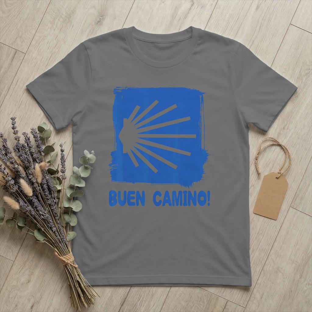 Unisexs Camino de Santiago Pilgrim Way of St James T Shirts Cotton Clothing Vintage Short Sleeve Round Neck Tees Gift TShirts