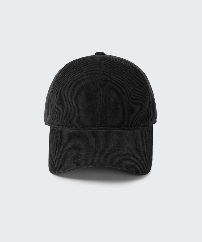 MUSINSA STANDARD 16W Corduroy Oversized Ball Cap [Black]