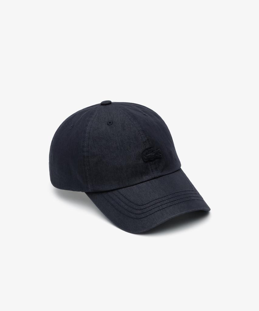 Бейсболка LACOSTE унисекс, базовый цвет, с эффектом потертости, под крокодиловую кожу, RK209E-56G, 166