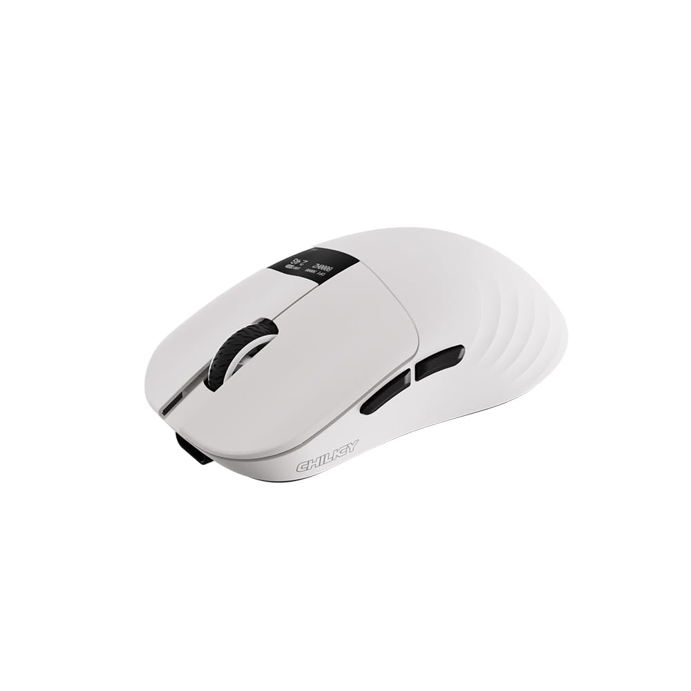 Chilkey Glacier LW 8K Wireless Gaming Mouse 8000Hz Hot Polling Official Japanese Distributor Warranty White, 49g, Swap, Rate,