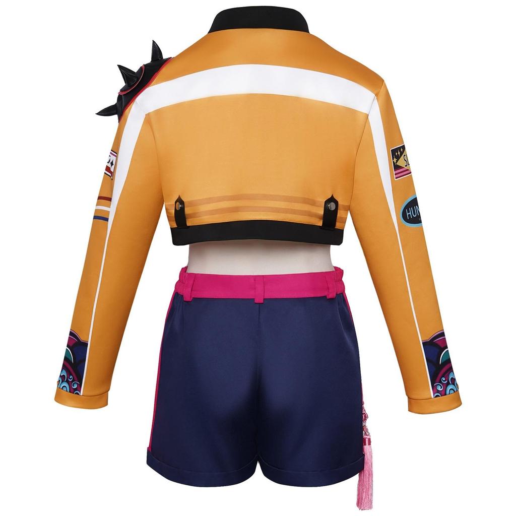 Руми Зои Мира Косплей K-pop Костюм Демона Охотники Женский Черный Золотой Костюм Саджа Мальчики Хэллоуин Ролевые Наряды