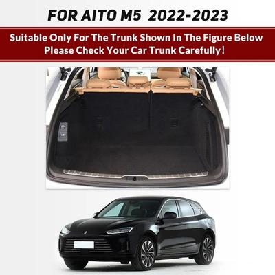 Автомобильный коврик в багажник с полной защитой для AITO M5 2025 2025 Кожаный чехол-подкладка для багажника Защита для интерьера