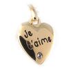Altesse [F0142] - Gold Plated Pendant 'I Love You'