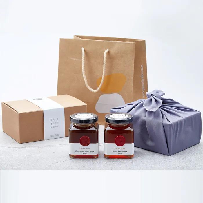 [Медовый подарок] 2 вида меда, упакованные в боджаги