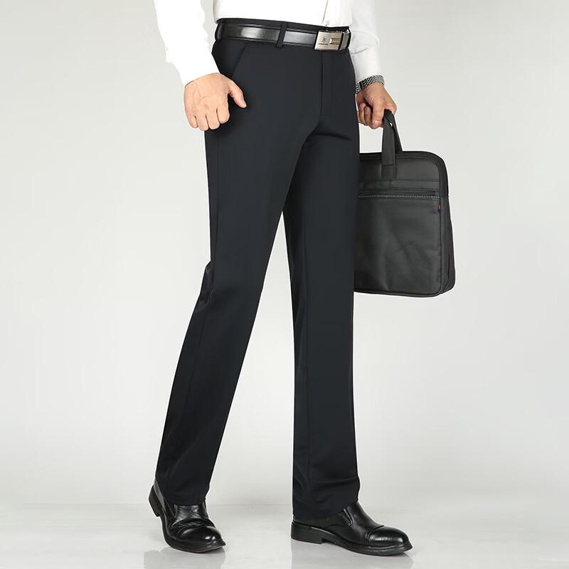 Мужские брюки Fengmao Business Casual, эластичные, прямого кроя