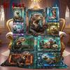 Futuristic Otter Frames 2D Flat Pattern Flannel Blanket, High quality All Seasons, Home Decor, Warmth and Comfort, Perfect for Christmas Gifts.