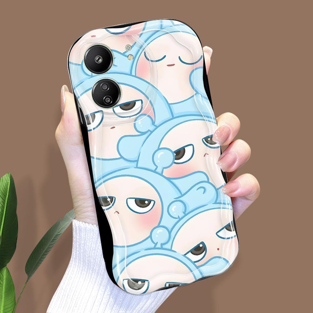 Милый мультяшный узор, кремовая текстура, мягкий силиконовый чехол с волнистыми краями, чехол для телефона Xiaomi Redmi