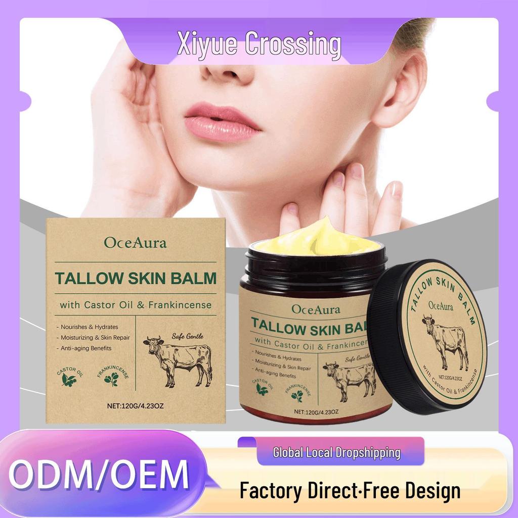 OCEAURA Beef Tallow Moisturizing Cream - Hydrating Face & Body Moisturizer. Gentle Nourishment for Your Skin.
