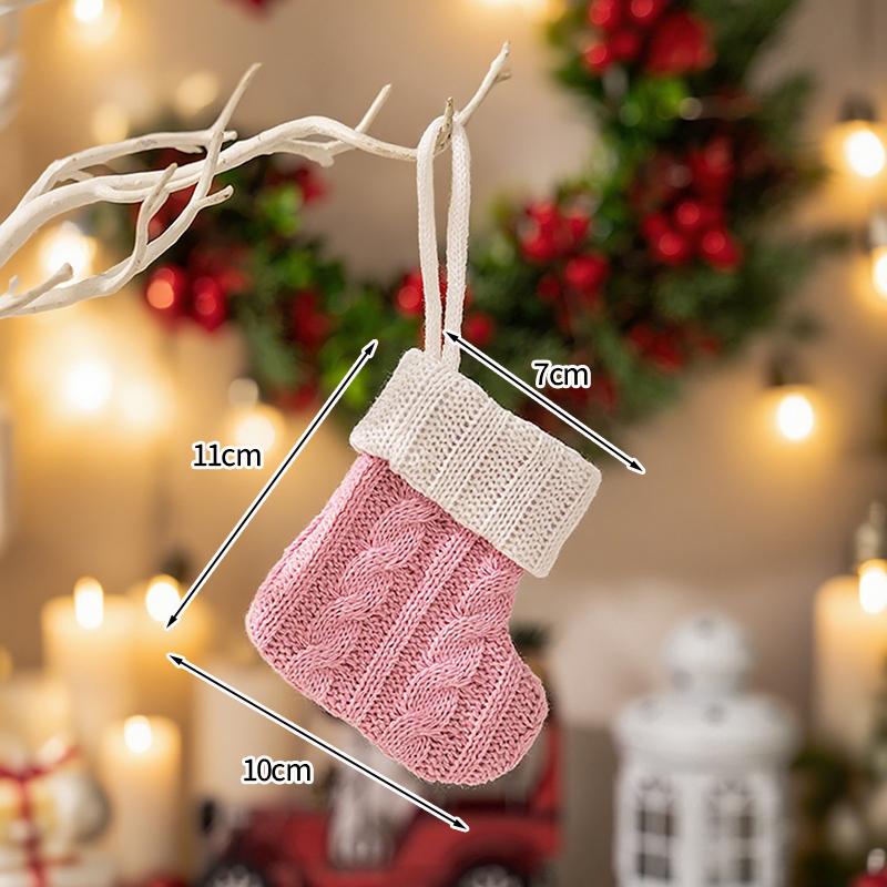 Christmas Stockings With Initials, Letter Embroidered Xmas Stockings Christmas Tree Hanging Pendant Party Decor Navidad Natal