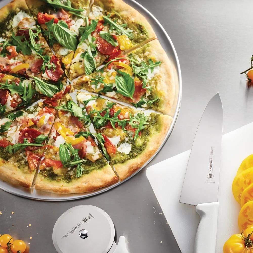 Professional Aluminum Pizza Pan 16 Inch Non-Stick Baking Tray Homemade Lite-Bake Extra Large Pizza Set of 2 Durable Corrosion