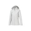 LiNing Fitness Series Solid Color Water-Resistant Hooded Sports Jacket Women Jacket Stone-Gray AFDT748-5
