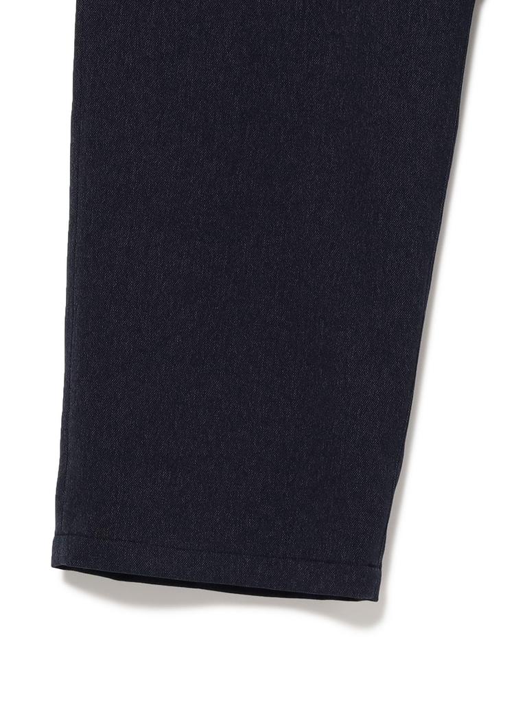 Beams Heart Men's Polymelange Twill Wide-Leg Pants, Navy, XL