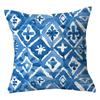 New Outdoor Blue Geometric Plush Pillow Cover Home Fabric Sofa Pillow Cushion Cover Design