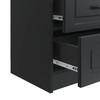 Nightstand Black 43 x 34.5 x 44.5 cm Particleboard