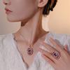 Jewelry Simulation Dry Rose Egg-Shaped Rose Gold Texture Set Bead Main Stone 10 * 12