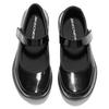 Skechers Детские Microstrides Старой школы Удобные Нескользящие Прочные Низкие Детские Кожаные Ботинки Детская обувь Черный 302637L-BBK