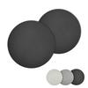 Set of 2 Soft, Antibacterial Silver Ion-Infused Diatomaceous Earth Coasters, Made In Japan (Dark Gray, Round)