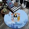 Coventry City pattern round rug,Carpet Rug for Living Room Bedroom Playroom ,Non-slip Floor Mat,Holiday Gifts and Birthday Gifts.