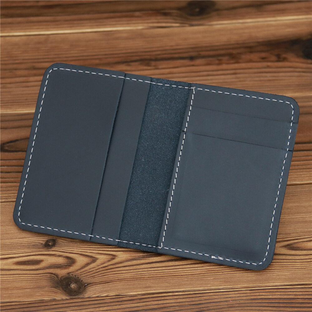 Высококачественный винтажный кожаный держатель для кредитных карт ручной работы Crazy Horse, повседневный тонкий мужской кошелек для удостоверения личности, VIP, маленькие футляры для карт