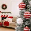 Red White Foam Christmas Balls 6CM Christmas Hanging Balls Christmas Festivities