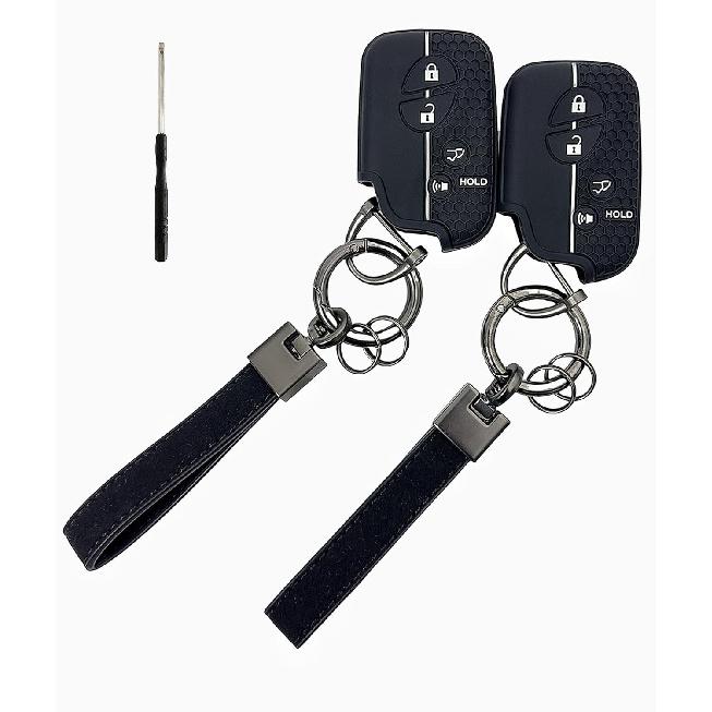 Silicone Rubber Key Fob Cover Compatible with Lexus CT200h ES350 GS300 GS350 GS430 GS450h GS460 is F IS250 IS350 LS460 LS600h LX570 RX350 (2005-2017)