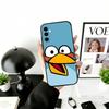 Funny Cartoon A-Angry B-Birds Phone Case Black Silicone Soft For Samsung Galaxy A73,A72,A71,A70,A53,A52,A51