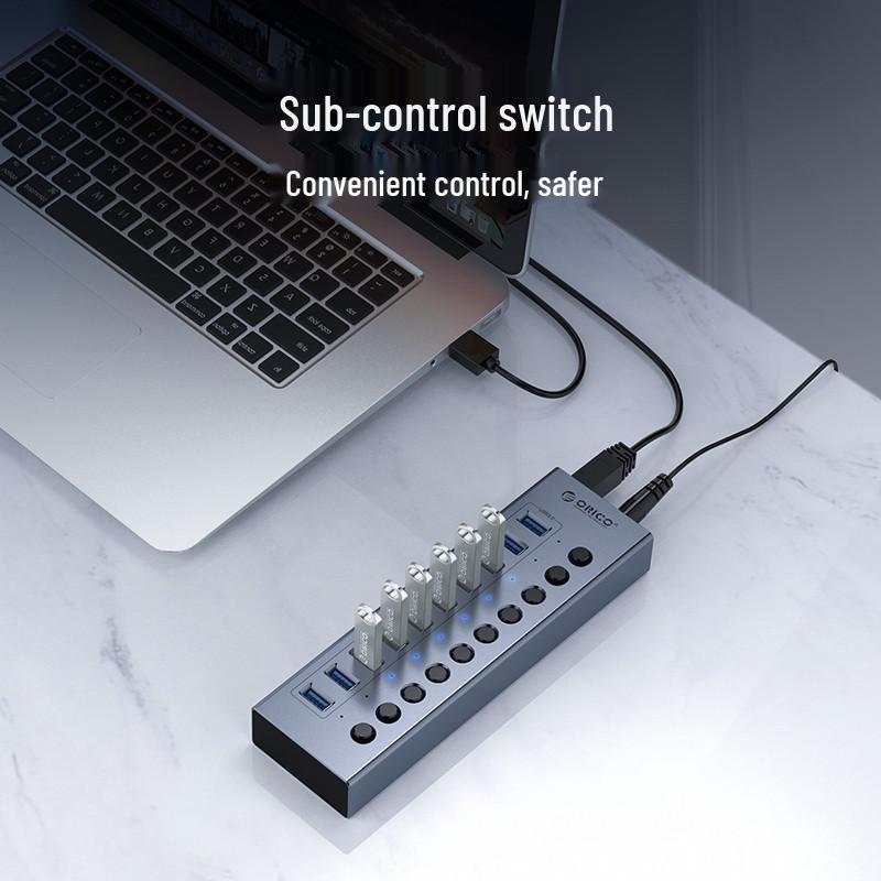 ORICO 10-портовый USB 3.0 концентратор с блоком питания