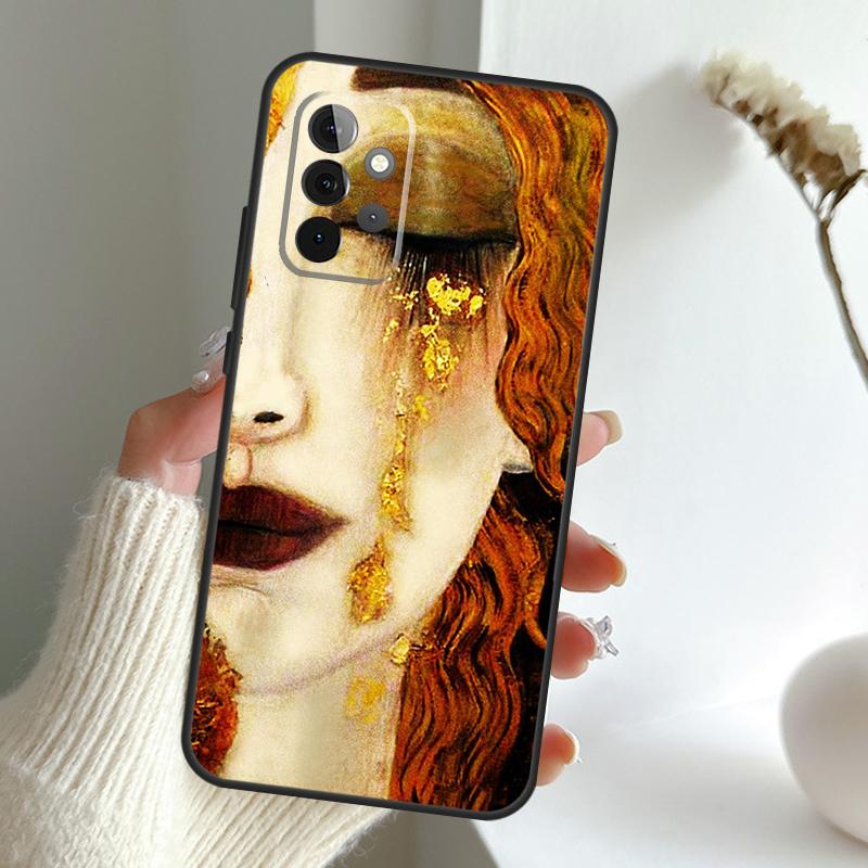 Поцелуй Густава Климта Чехол Для Samsung Galaxy A13 A33 A53 A06 A17 A56 A36 A26 A16 A15 A35 A55 A34 A54 A52 A12 A32