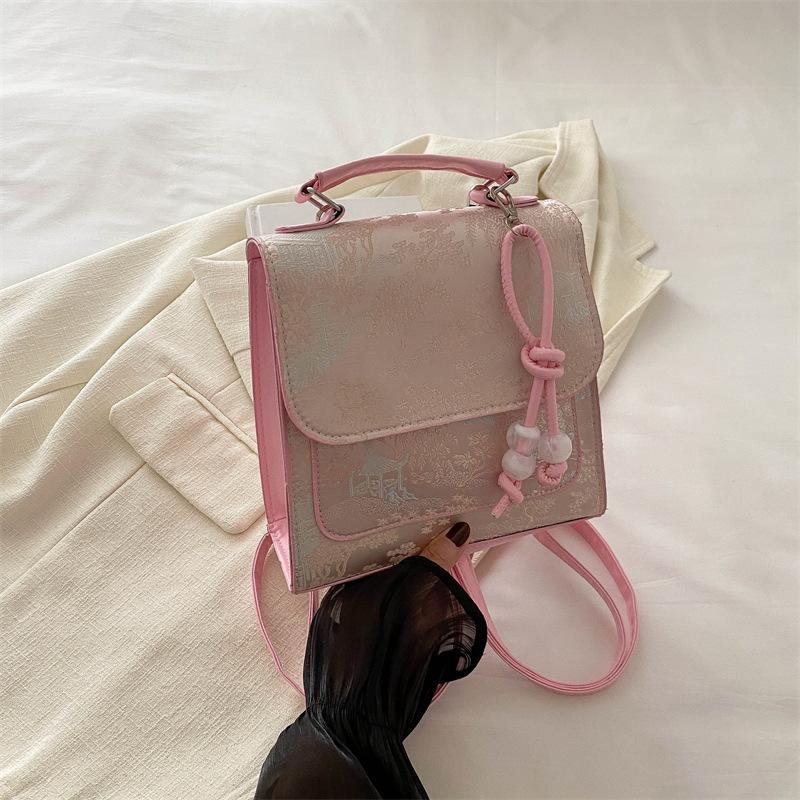 Новый китайский стиль новый нишевый портативный школьный рюкзак для женщин красивый дорожный рюкзак на одно плечо