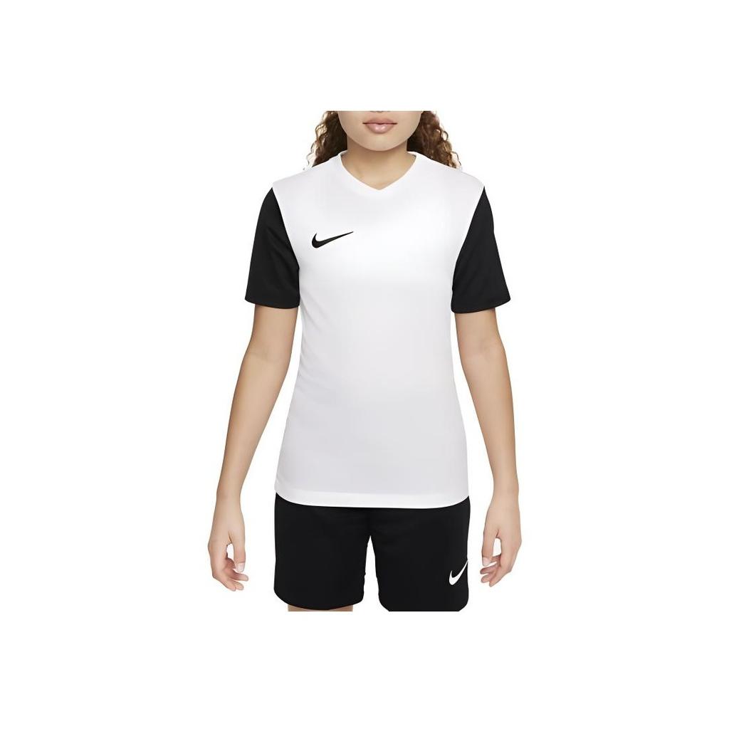 Nike Детская футболка с логотипом, круглый вырез, облегающий крой, короткий рукав, детские топы, белая DH8389-100