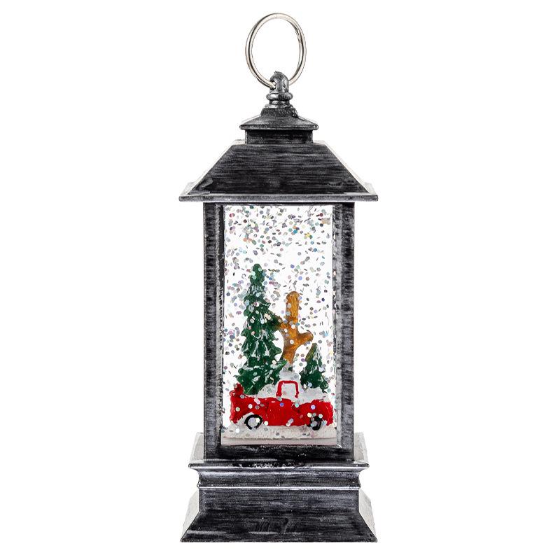Christmas Santa Claus Crystal Lantern & Ornament