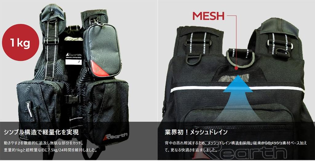 Rearth Floating Vest Advance Black FLV-1000