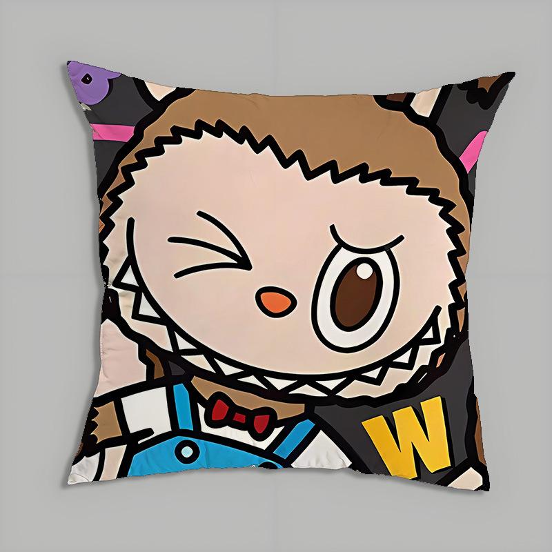 Peripheral Series Pillow Labubu Cartoon Doll Doll Pillow Cushion Cushion Gift Back Cushion