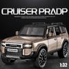 1:32 TOYOTA PRADO Land Cruiser Внедорожник Литая Металлическая Сплавная Модель Автомобиля Звук и Свет Симуляция Подарок на День Рождения С Другом