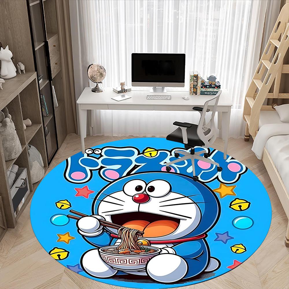 Круглый коврик для пола Doraemon Noodles Office, Под офисные стулья Спальня Гостиная Домашний декор a0908196