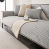 Summer Ice Silk Sofa Cover with Cool Feeling Grid Anti Slip Universal Sofa Protection Cover