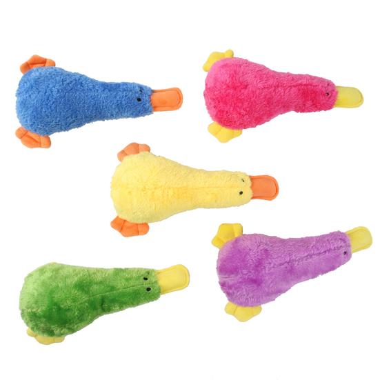 Dog Chew Toy Bite Soft Cartoon Resistant Comfortable Pet Dog Duck Shape Bite Toy