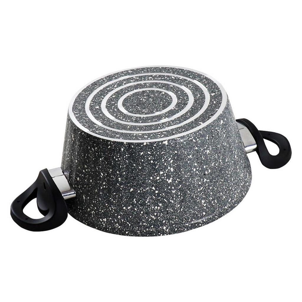 Evita 7 предметов гранитная посуда и сковорода серый