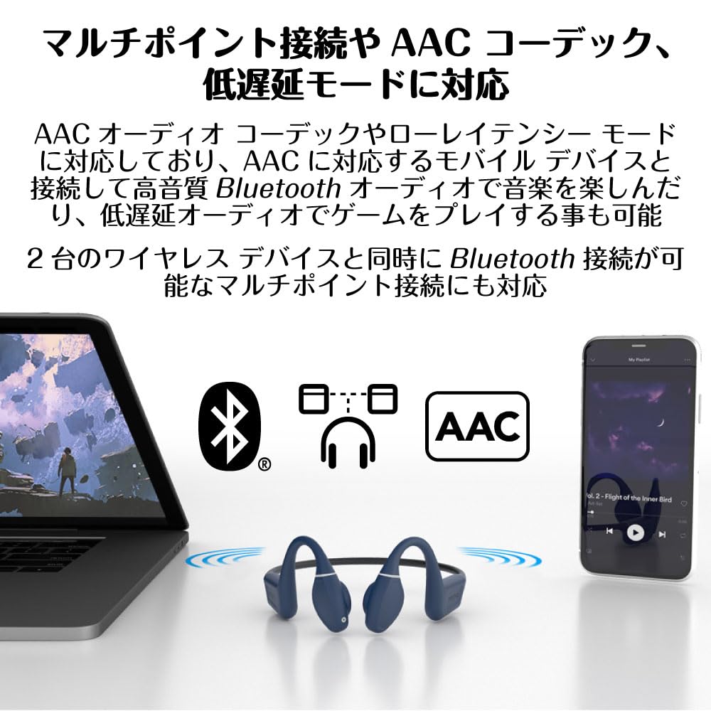 Креативный MP3-плеер Outlier Free Регулируемая вибрация Устойчив к окружающему шуму Костная проводимость Режим низкой задержки Беспроводной Bluetooth