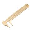 Mini Brass Scale 80/100Mm Sliding Gauge Vernier Caliper Ruler Pocket Measuring