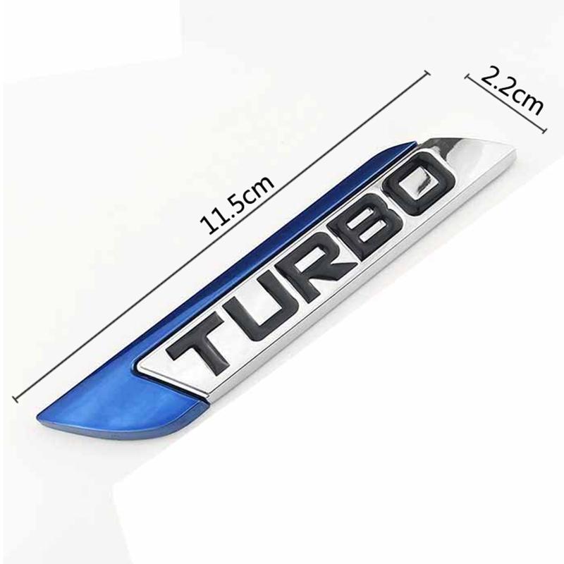 Car Emblem Sticker TURBO METAL GRILL Rear Trunk Car Badge focus VW skoda seat lada