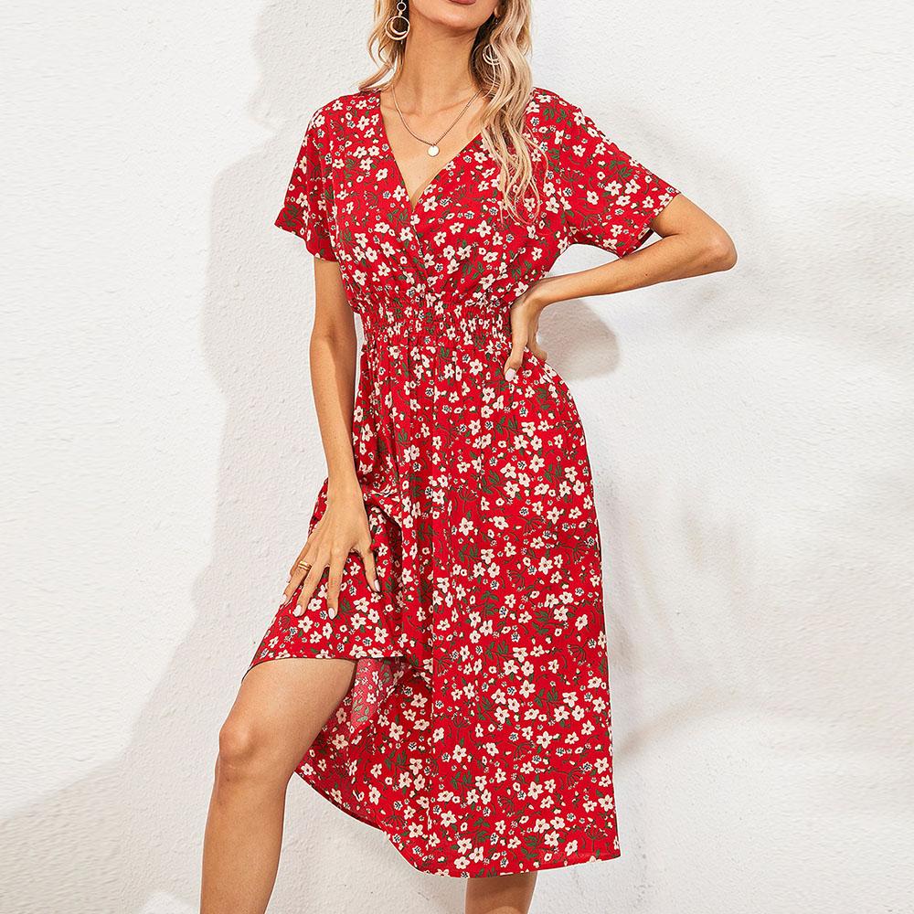 Летняя сексуальная стильная женская модная одежда Длинные цветочные платья Юбки Уличная одежда